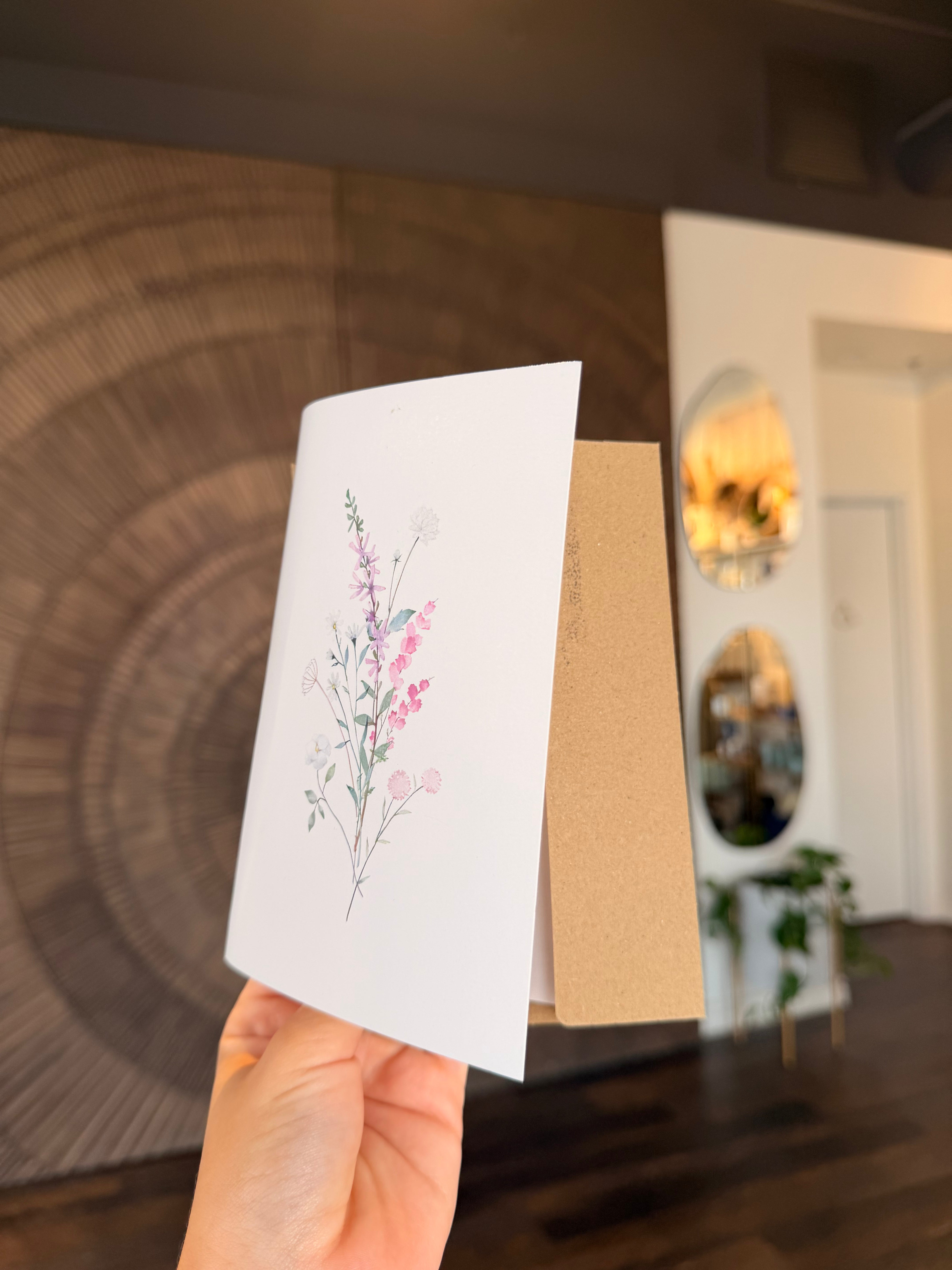 Floral Greeting Card – Assorted Designs (Includes Envelope)