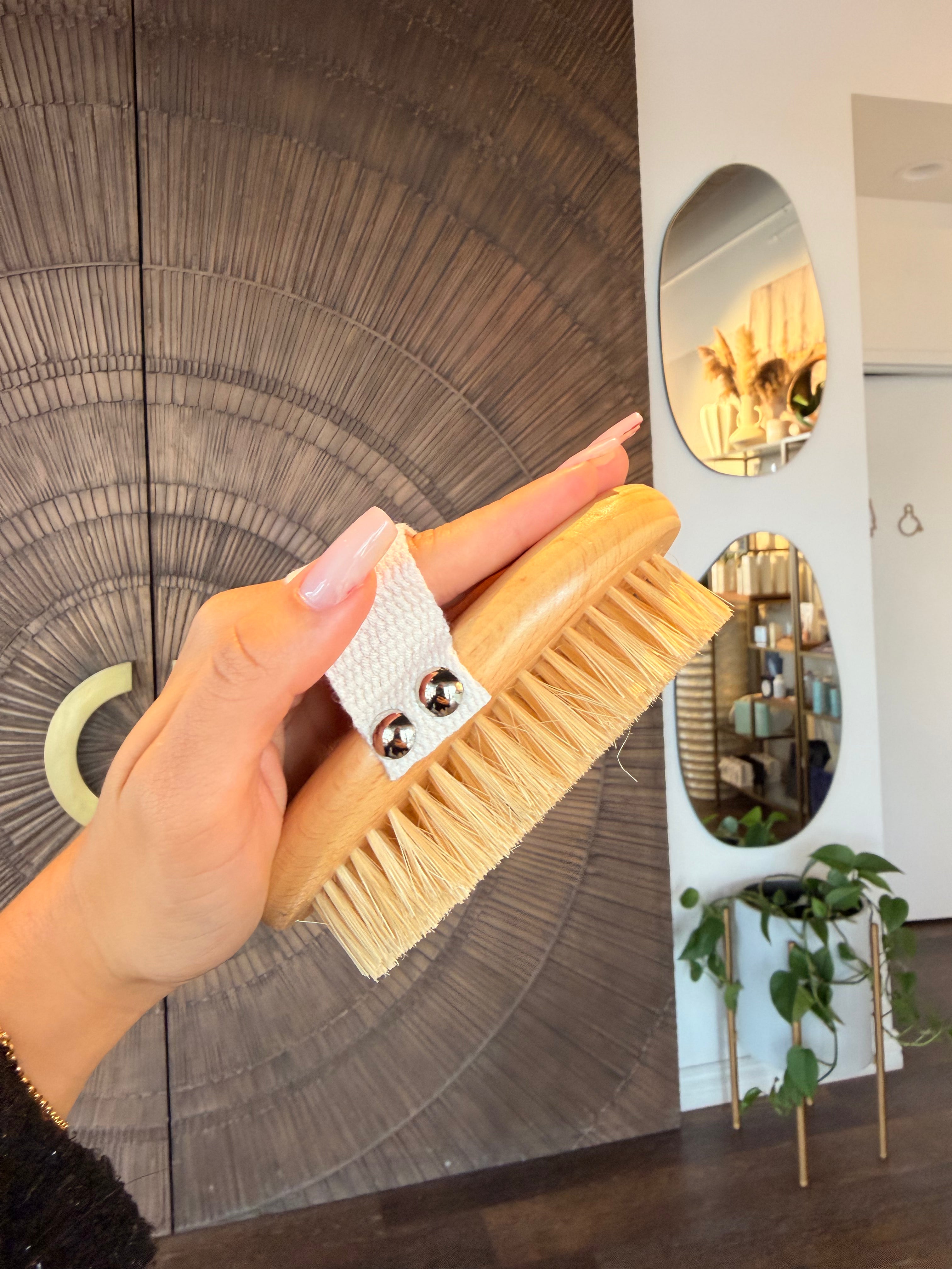 VTL Dry Body Brush – Natural Wood Exfoliating Brush