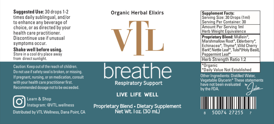 Breathe Elixir by VTL