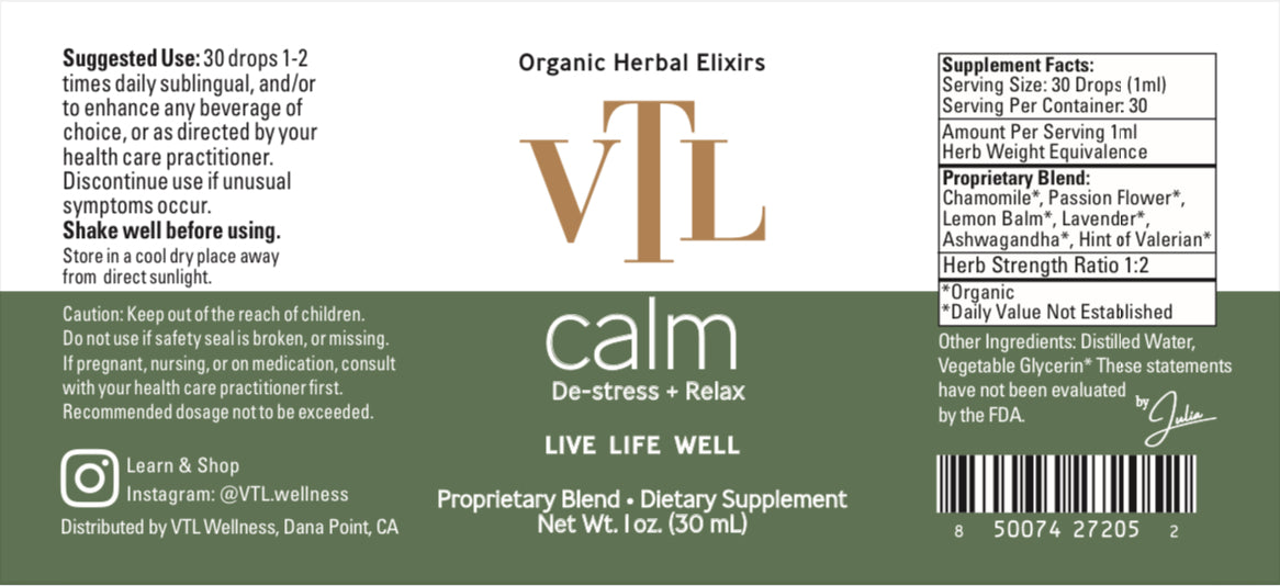 Calm Elixir by VTL - Case of 12