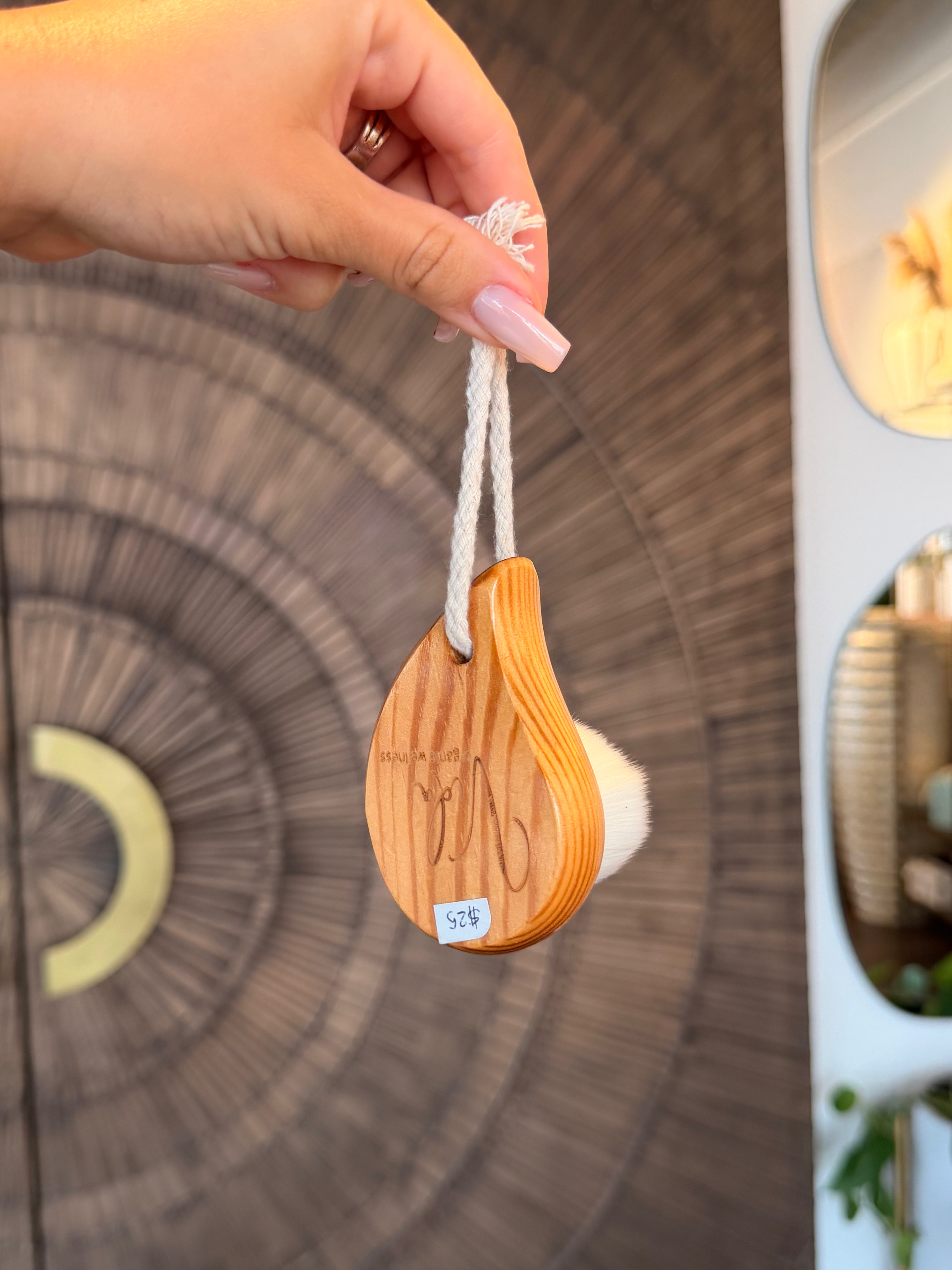 Wooden Facial Cleansing Brush with Soft Bristles