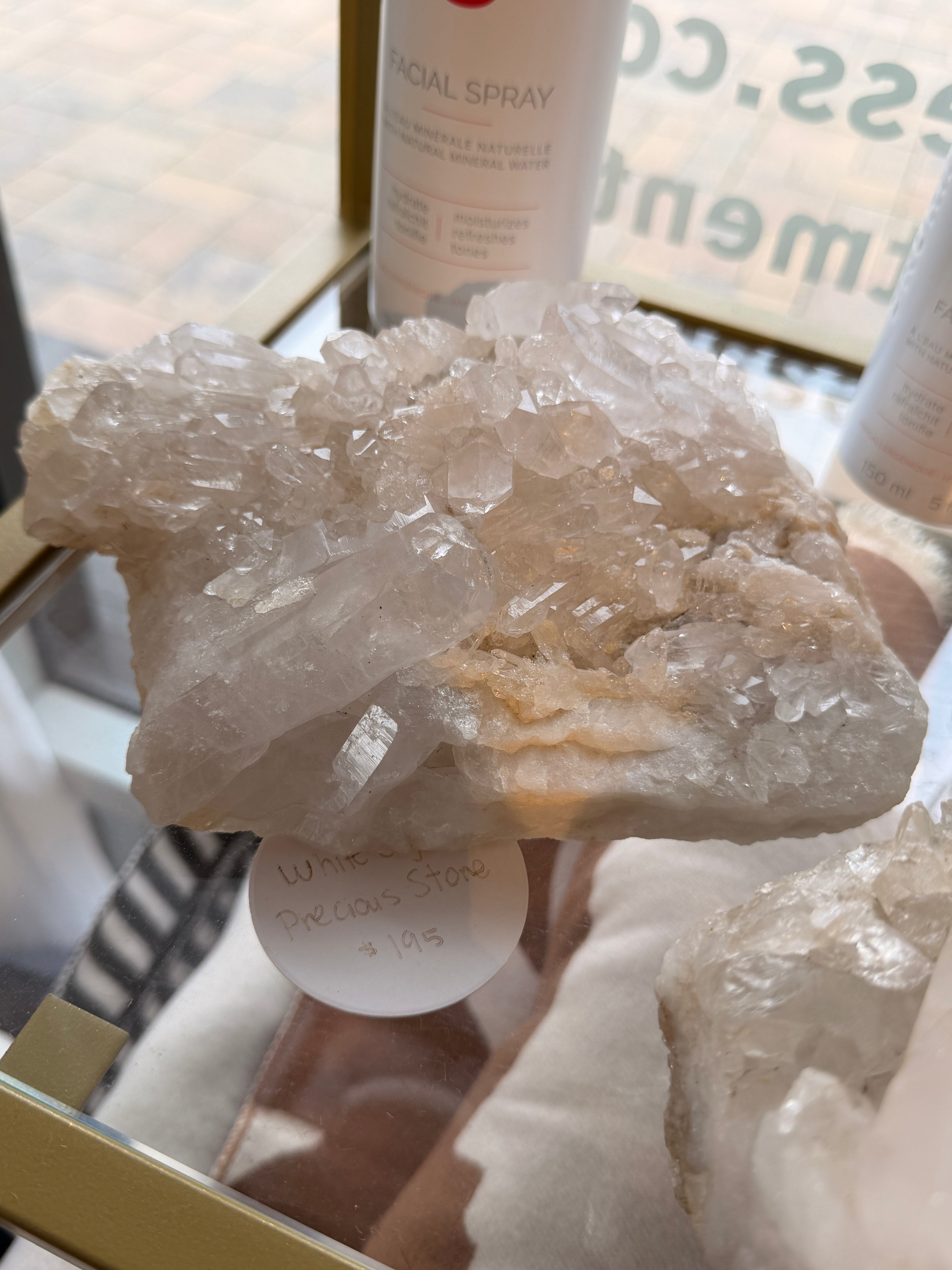 White Crystal Cluster – Natural Quartz Stone